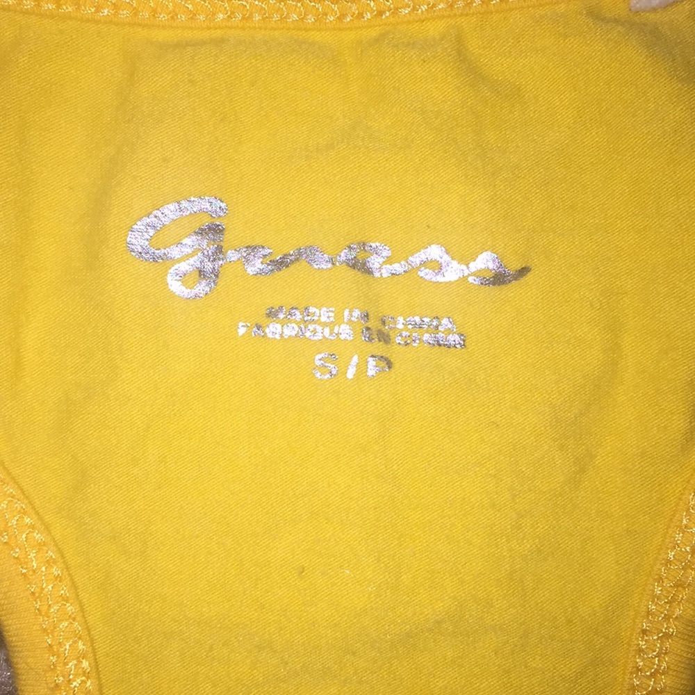 Yellow Guess Racerback Tank - Picture 3 of 3